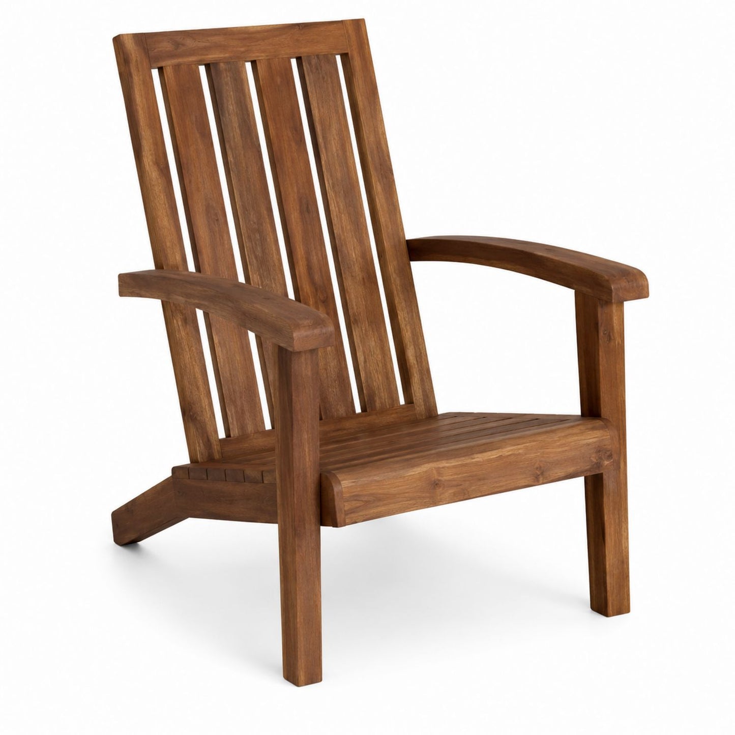 Teak Wood Outdoor Armchair Brown 80cm Height