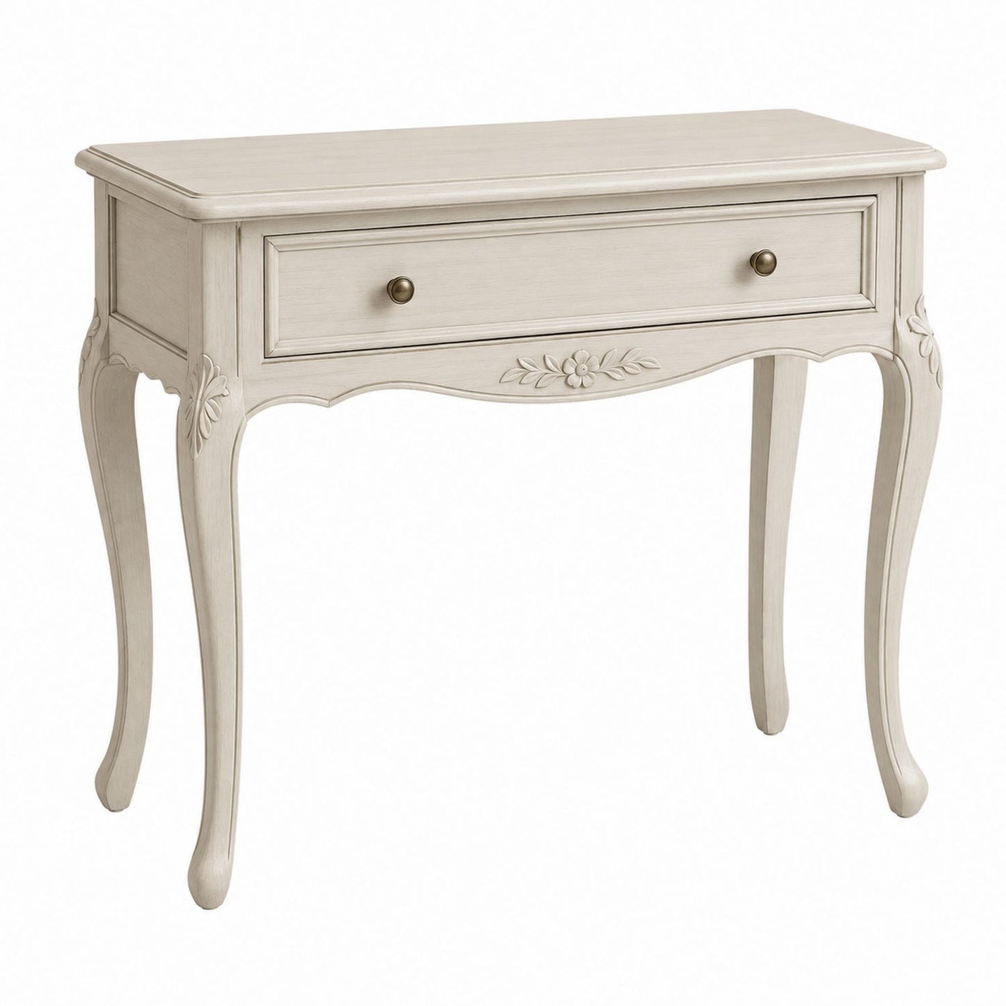 Wooden Console Table with Drawer White 102cm x 40cm x 80cm